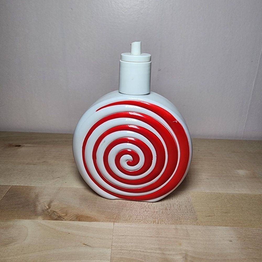 Bath & Body Works Twisted Peppermint Soap‎ Container RARE!! USED Broken Top